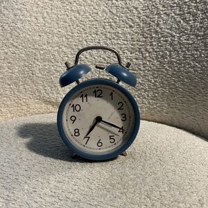 Dusty Blue Vintage Alarm Clock